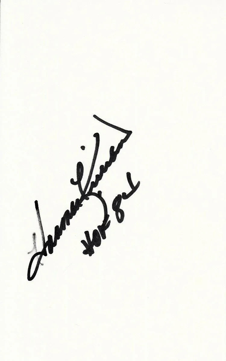 Harmon Killebrew Twins signed index card inscribed HOF 84 - AutographsForSale.com