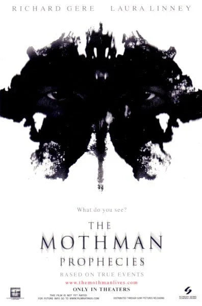 Mothman Prophecies 2002 movie 4x6 promo card Richard Gere Laura Linney - AutographsForSale.com