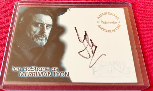 Ian McShane certified autograph Dark Is Rising movie 2007 Inkworks card - AutographsForSale.com