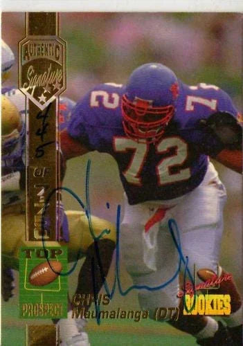 Chris Maumalanga certified autograph Kansas Jayhawks 1994 Signature Rookies card - AutographsForSale.com