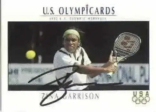 Zina Garrison signed 1992 US Olympic Hopefuls tennis card - AutographsForSale.com