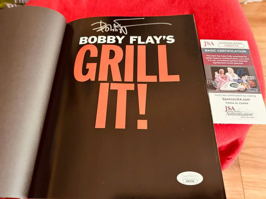 Bobby Flay autographed Grill It! hardcover cookbook JSA - AutographsForSale.com