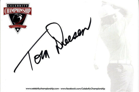 Tom Dreesen autographed 4x6 Signature card - AutographsForSale.com