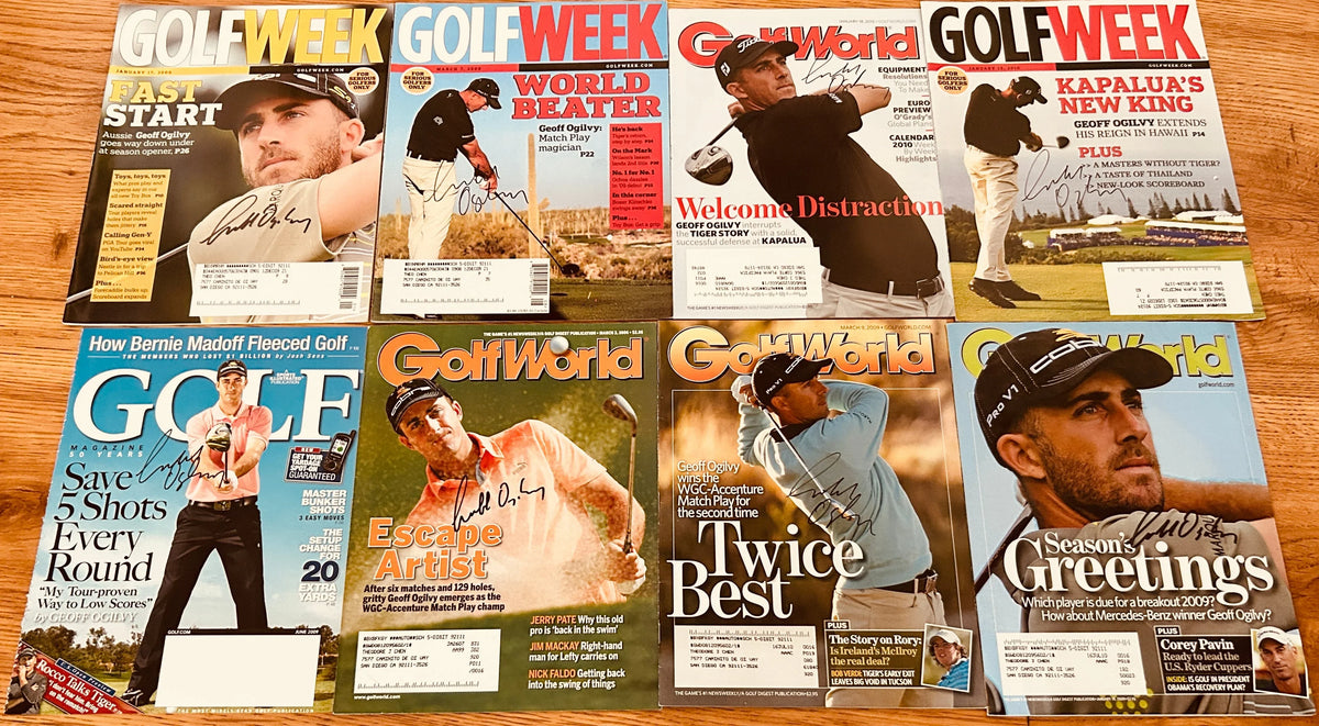 Geoff Ogilvy autographed 2009 Golfweek magazine - AutographsForSale.com
