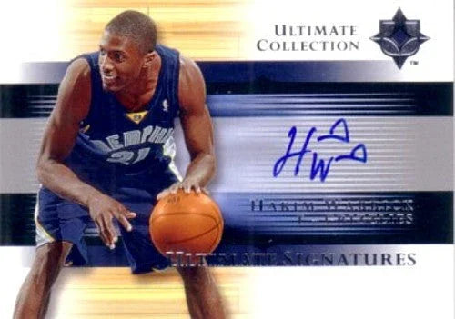 Hakim Warrick certified signed Memphis Grizzlies 2005-06 Upper Deck card - AutographsForSale.com