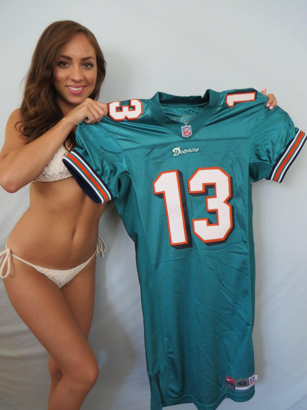 Dan Marino Dolphins Nike team issued 1999 last season aqua jersey - AutographsForSale.com