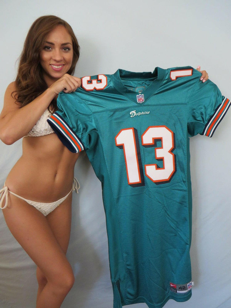 Dan Marino Dolphins Nike team issued 1999 last season aqua jersey - AutographsForSale.com