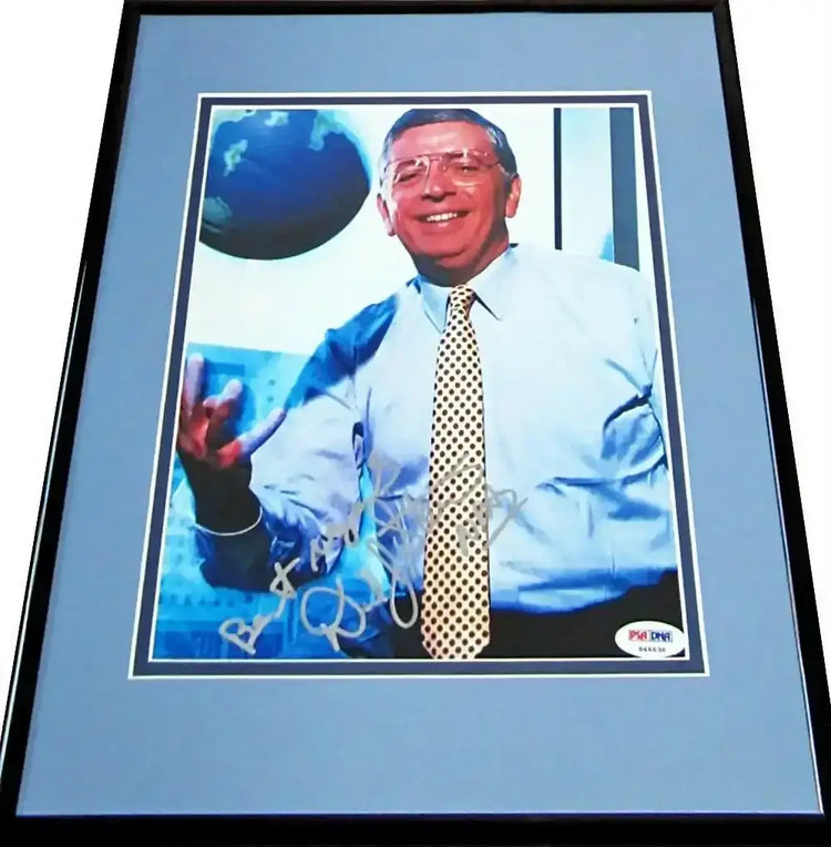David Stern signed 8x10 photo framed w/ Best regards NBA PSA/DNA - AutographsForSale.com