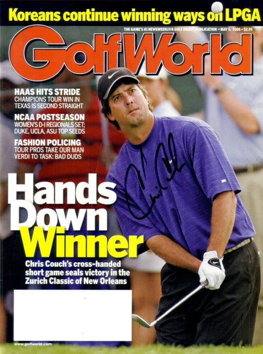 Chris Couch autographed 2006 Golf World magazine - AutographsForSale.com