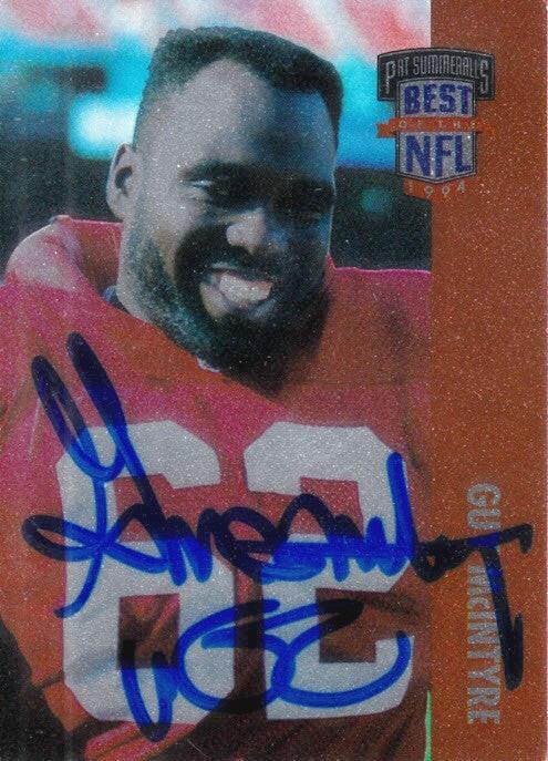 Guy McIntyre signed SF 49ers 1994 Playoff Best of NFL card - AutographsForSale.com