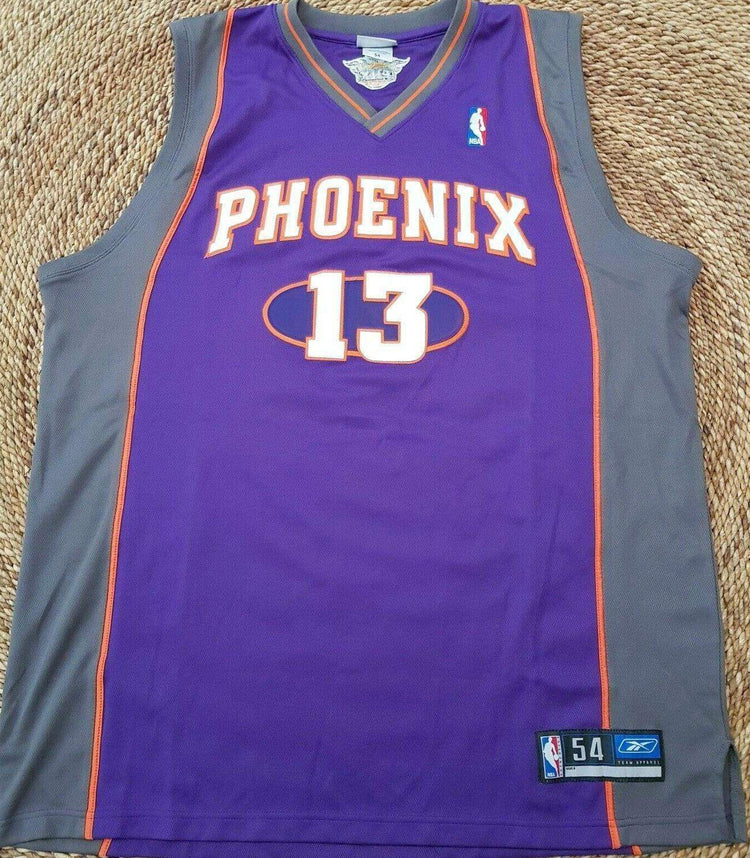 Steve Nash Phoenix Suns Reebok purple game model jersey - AutographsForSale.com