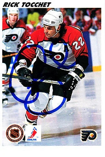 Rick Tocchet signed Philadelphia Flyers 1992 Upper Deck mini card - AutographsForSale.com
