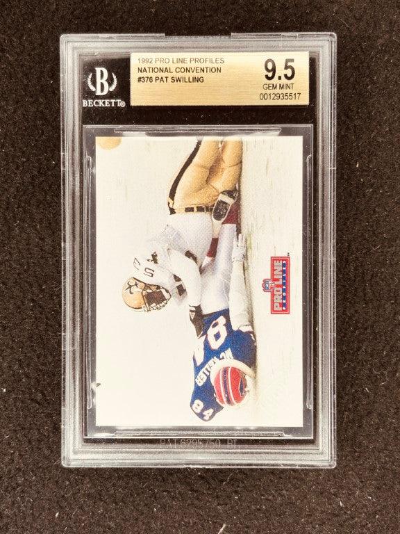 Pat Swilling Saints 1992 Pro Line NSCC error card BGS 9.5 GEM MINT - AutographsForSale.com