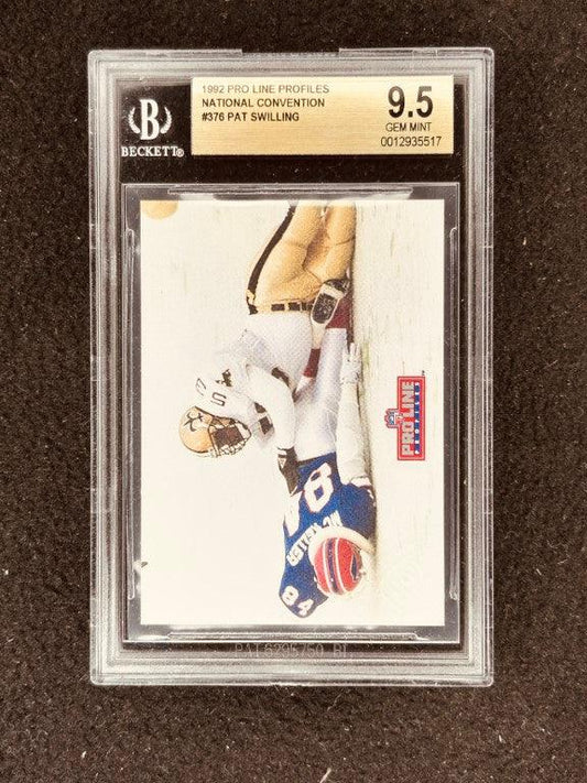 Pat Swilling Saints 1992 Pro Line NSCC error card BGS 9.5 GEM MINT - AutographsForSale.com