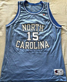 Vince Carter North Carolina Tar Heels 1995 1996 Champion blue jersey - AutographsForSale.com
