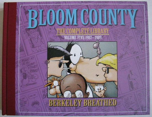 Berke Breathed autographed Bloom County Complete Library Volume 5 book (Bill the Cat remarqued) #76/100 - AutographsForSale.com
