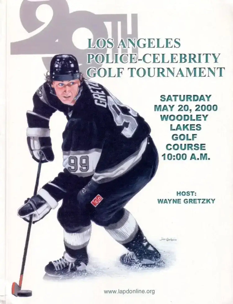 Wayne Gretzky LA Kings 2000 LAPD Celebrity Golf program - AutographsForSale.com