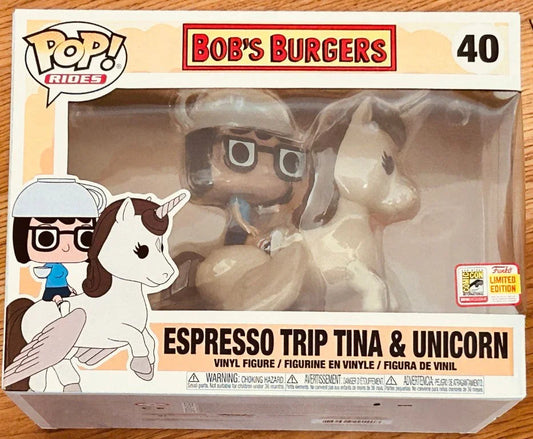 Espresso Trip Tina Bob’s Burgers 2018 Comic-Con Funko Pop Rides - AutographsForSale.com