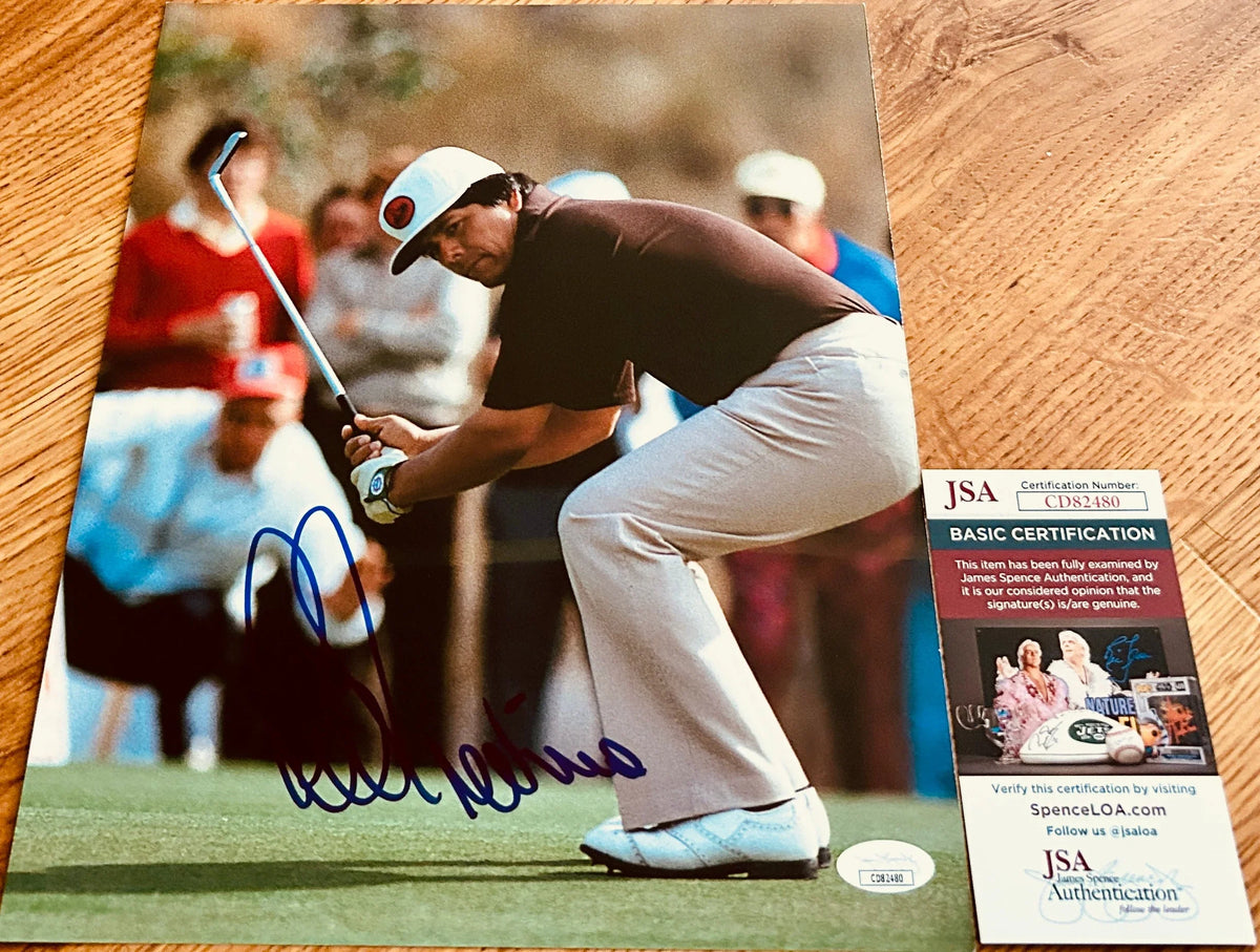 Lee Trevino autographed PGA Tour 10x12 book photo JSA - AutographsForSale.com