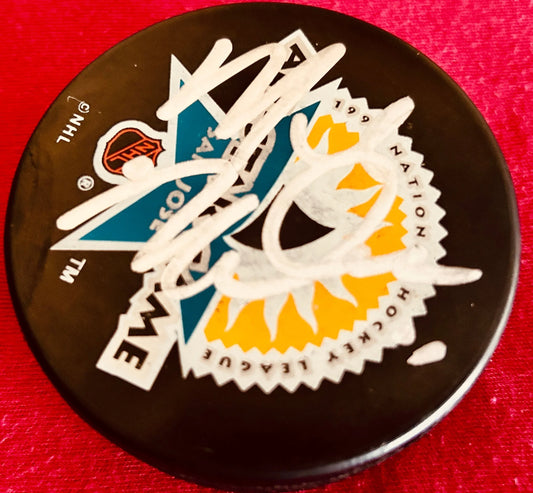 Mike Modano signed 1997 NHL All-Star puck JSA Dallas Stars - AutographsForSale.com