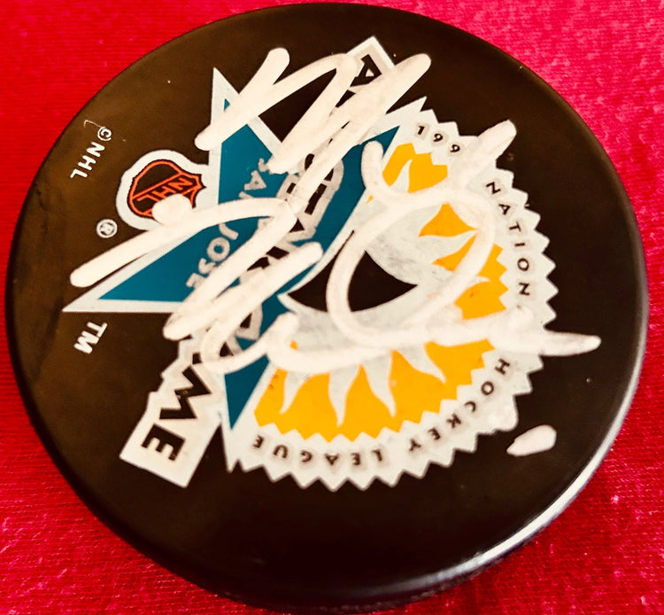 Mike Modano signed 1997 NHL All-Star puck JSA Dallas Stars - AutographsForSale.com