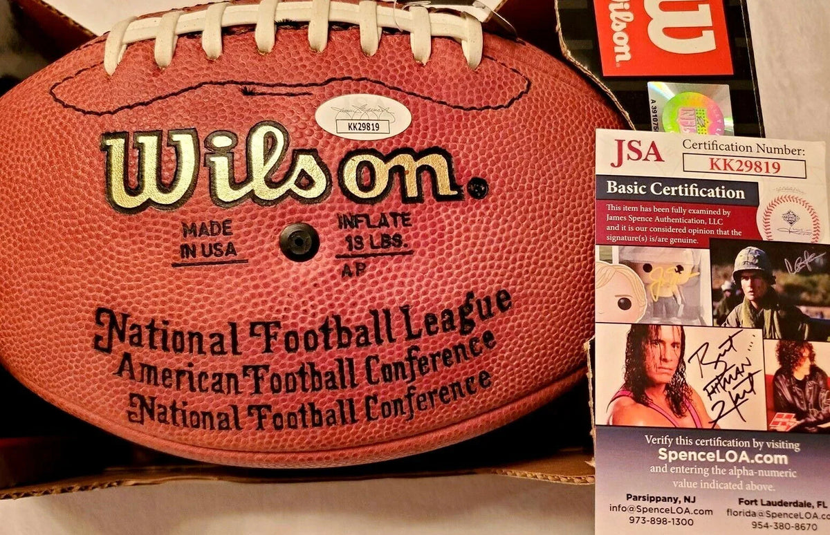 Randall Cunningham signed NFL game football JSA Philadelphia Eagles - AutographsForSale.com