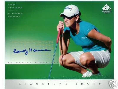 Candy Hannemann certified signed 2004 Upper Deck SP Signature golf LPGA 8x10 card - AutographsForSale.com