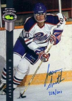 Jason Smith certified signed 1992 Classic Regina Pats card - AutographsForSale.com