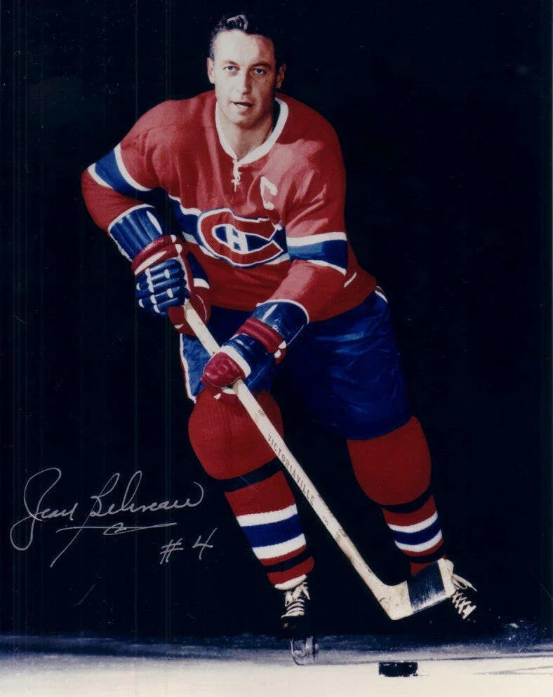 Jean Beliveau autographed Montreal Canadiens 8x10 photo - AutographsForSale.com
