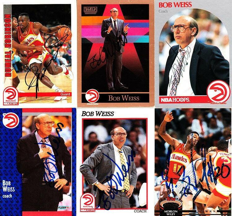 15 Atlanta Hawks autographed 1990s cards Stacey Augmon Doc Rivers - AutographsForSale.com