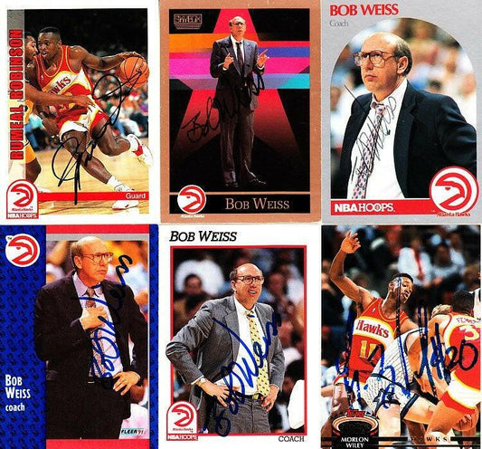 15 Atlanta Hawks autographed 1990s cards Stacey Augmon Doc Rivers - AutographsForSale.com