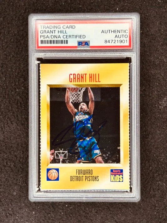 Grant Hill signed Pistons 1997 SI for Kids card PSA/DNA - AutographsForSale.com