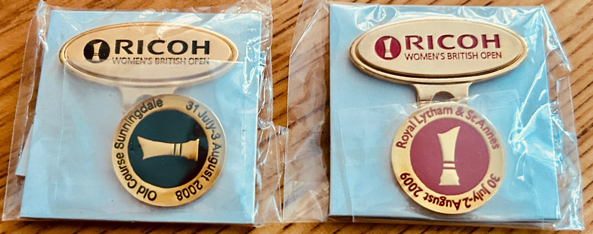 2008 2009 LPGA Ricoh Women’s British Open golf ball Marker Coins hat Clips - AutographsForSale.com