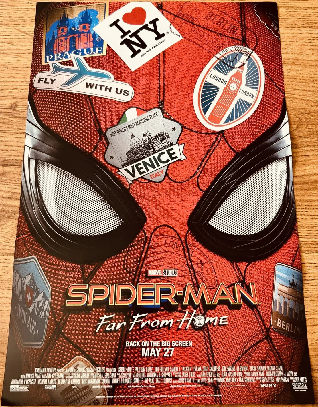 Spider-Man Far From Home movie 2024 re-release mini 11x17 Marvel promo poster - AutographsForSale.com