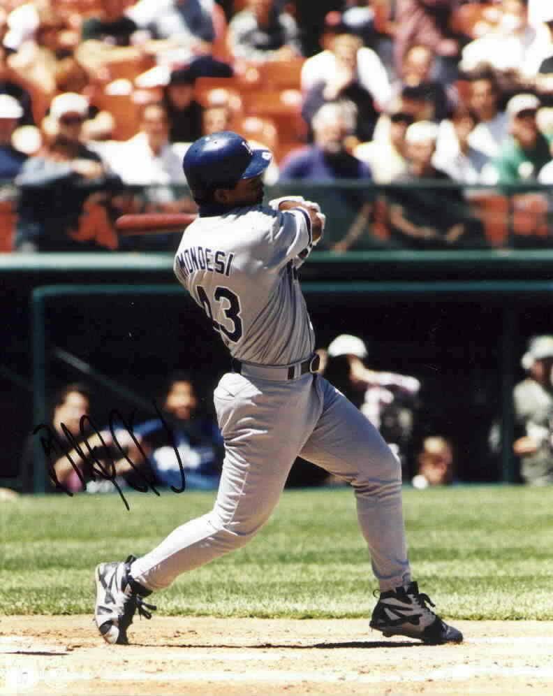 Raul Mondesi autographed Los Angeles Dodgers 8x10 photo - AutographsForSale.com
