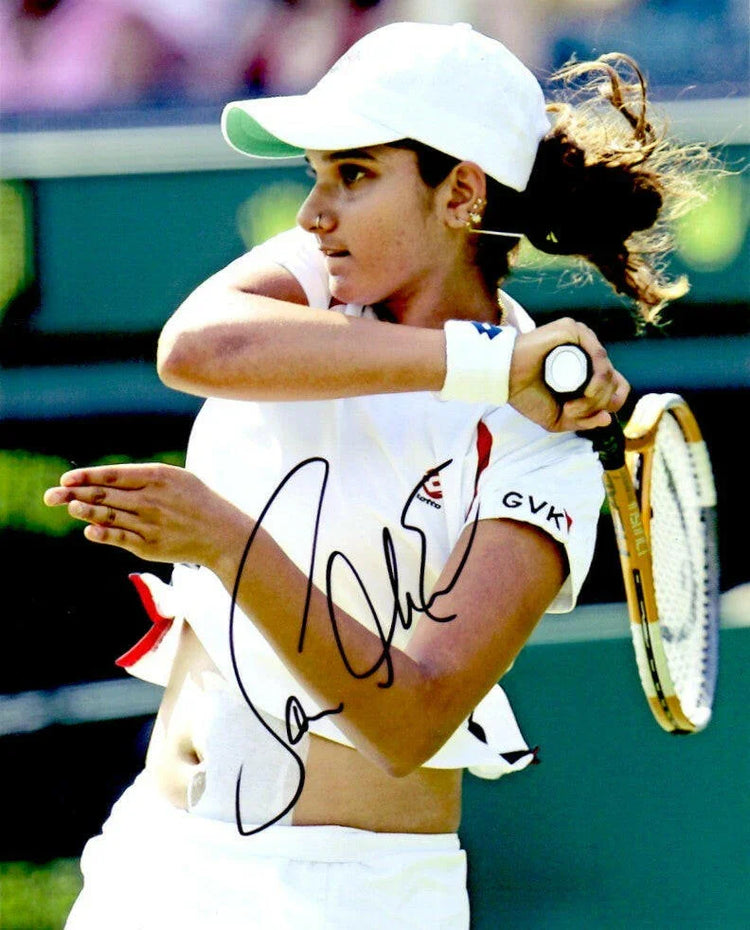 Sania Mirza autographed 8x10 tennis photo - AutographsForSale.com