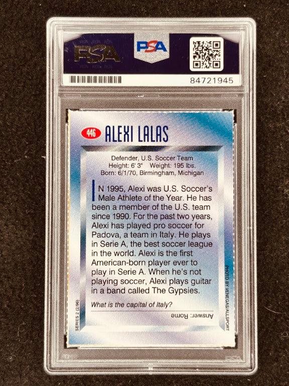 Alexi Lalas signed US Soccer 1996 SI for Kids card PSA/DNA slab - AutographsForSale.com