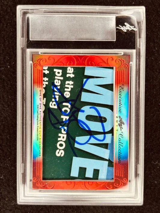 John Daly & David Duval 2017 Leaf Masterpiece Cut Signature certified signed card 1/1 JSA - AutographsForSale.com