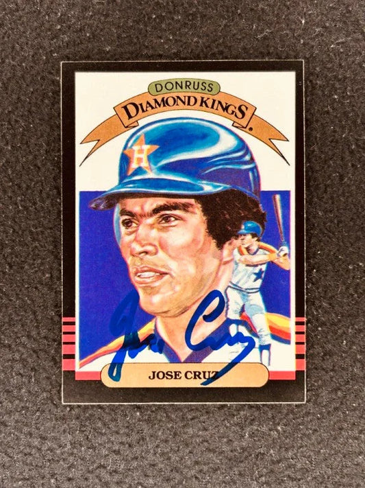 Jose Cruz signed Houston Astros 1985 Donruss DK card - AutographsForSale.com