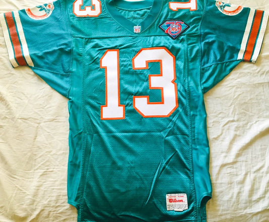 Dan Marino Miami Dolphins 1994 Wilson Pro Line aqua game model stitched jersey NEW - AutographsForSale.com