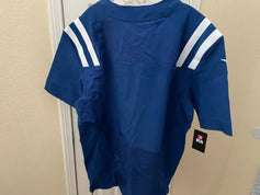 Indianapolis Colts 2012 to 2018 Nike Elite game model blue jersey BLANK NEW - AutographsForSale.com