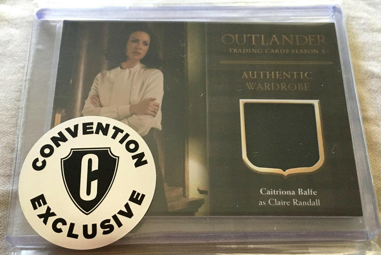 Outlander Season 3 Cryptozoic 2018 SDCC Caitriona Balfe Worn Claire Fraser Wardrobe Swatch card - AutographsForSale.com