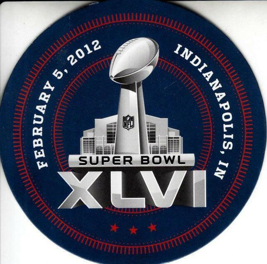 Super Bowl 46 logo coaster (New York Giants Win) - AutographsForSale.com