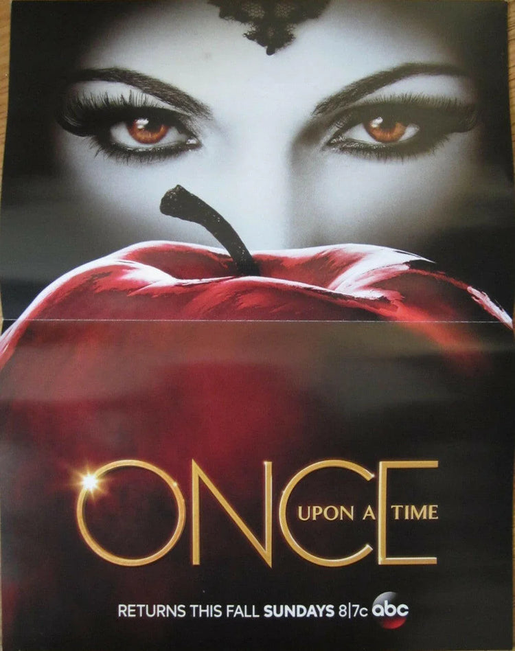 Once Upon A Time 2013 SDCC mini ABC promo foldout poster - AutographsForSale.com