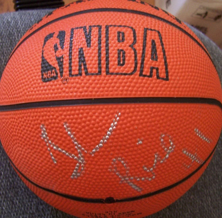 Glen Rice signed Spalding NBA mini basketball Miami Heat - AutographsForSale.com