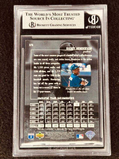 Rickey Henderson autographed San Diego Padres 1996 Upper Deck card BAS - AutographsForSale.com