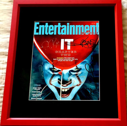 IT Chapter 2 movie cast signed Entertainment Weekly cover framed Jessica Chastain James McAvoy JSA - AutographsForSale.com