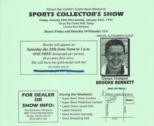 Brooke Bennett signed 1996 Sports Illustrated Olympic Daily magazine - AutographsForSale.com