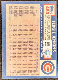 Fergie Jenkins signed Cubs 1984 Topps card MLB hologram - AutographsForSale.com