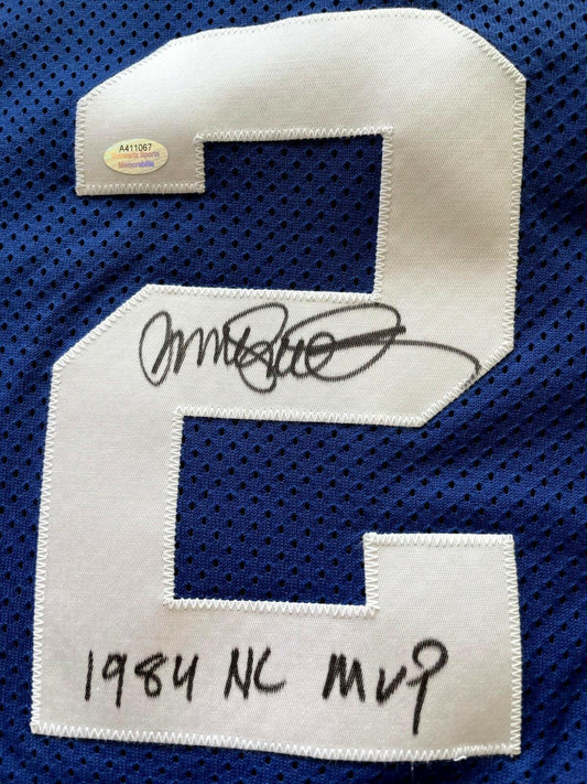 Ryne Sandberg signed Cubs Rawlings BP jersey w/ 1984 NL MVP Schwartz - AutographsForSale.com